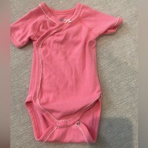 Petit Bateau wrap bodysuit. Pink size 0-3 months